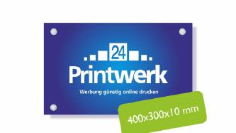 Firmenschilder PVC-Hartschaum 400x300x10 mm
